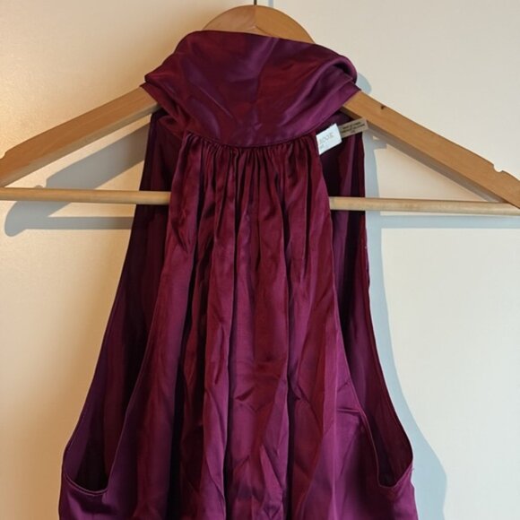 Ramy Brook Women's Lori Silk Halter Top Large - Picture 6 of 12